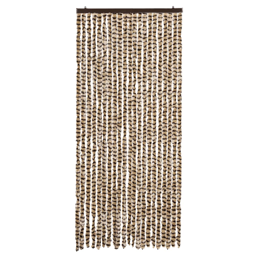 vidaXL Perdea pentru insecte, bej și maro, 90x200 cm, chenille vidaXL Perdea pentru insecte, bej și maro, 90x200 cm, chenille