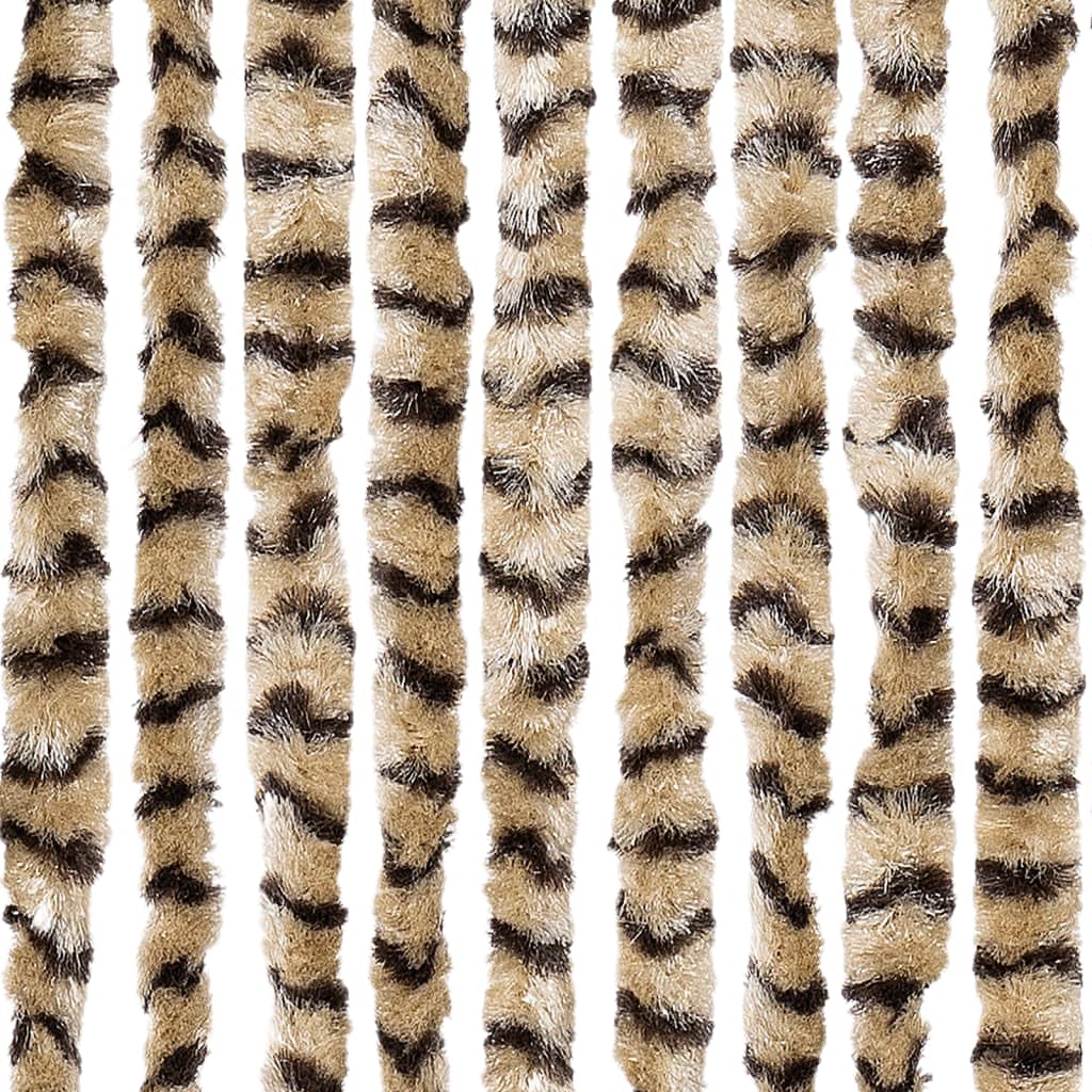 vidaXL Perdea pentru insecte, bej și maro, 90x200 cm, chenille vidaXL Perdea pentru insecte, bej și maro, 90x200 cm, chenille