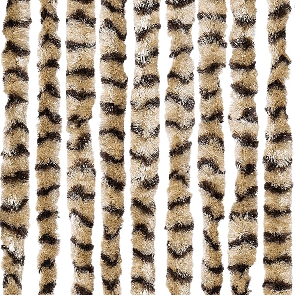 vidaXL Perdea pentru insecte, bej și maro, 100x200 cm, chenille vidaXL Perdea pentru insecte, bej și maro, 100x200 cm, chenille