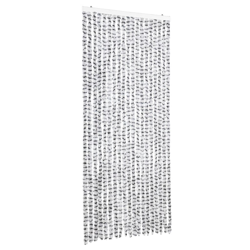 vidaXLPerdea pentru insecte gri deschis și gri închis56x200cm chenille vidaXLPerdea pentru insecte gri deschis și gri închis56x200cm chenille