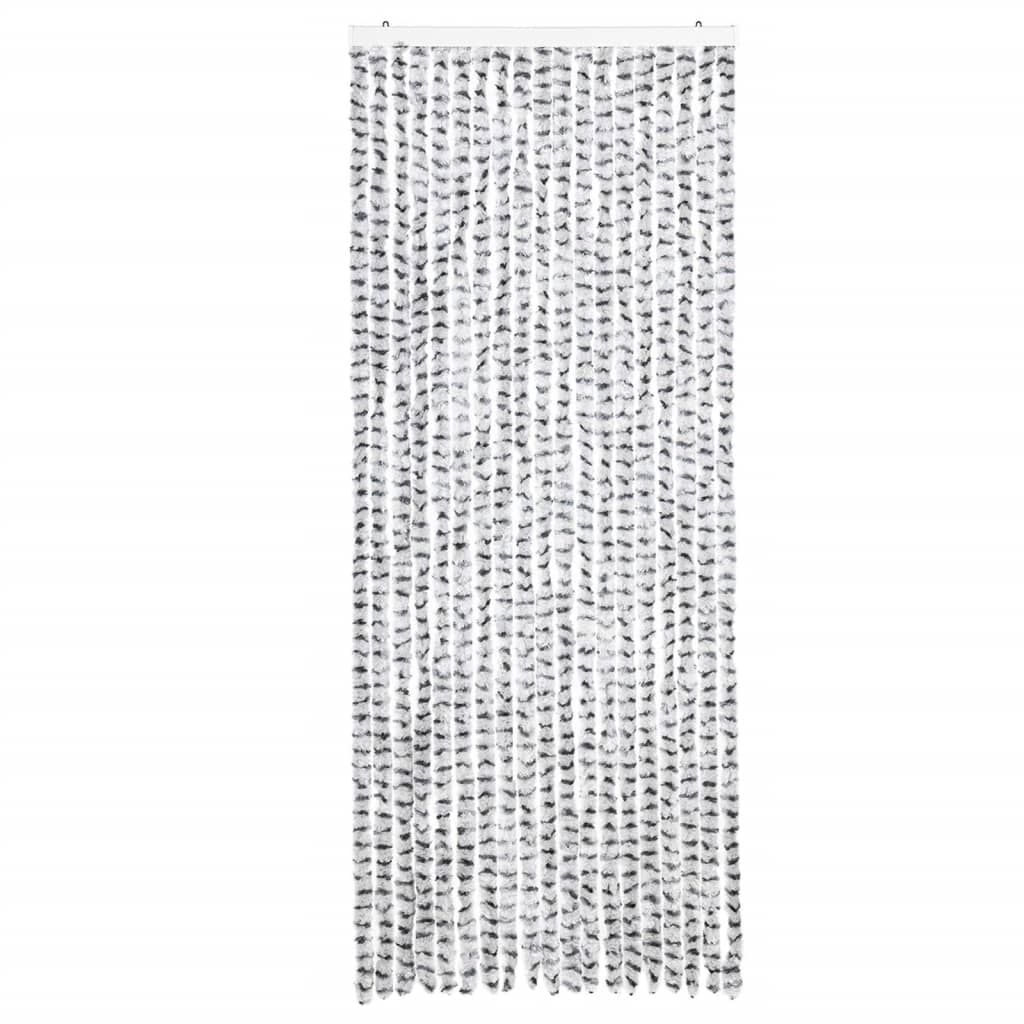 vidaXLPerdea pentru insecte gri deschis și gri închis56x200cm chenille vidaXLPerdea pentru insecte gri deschis și gri închis56x200cm chenille