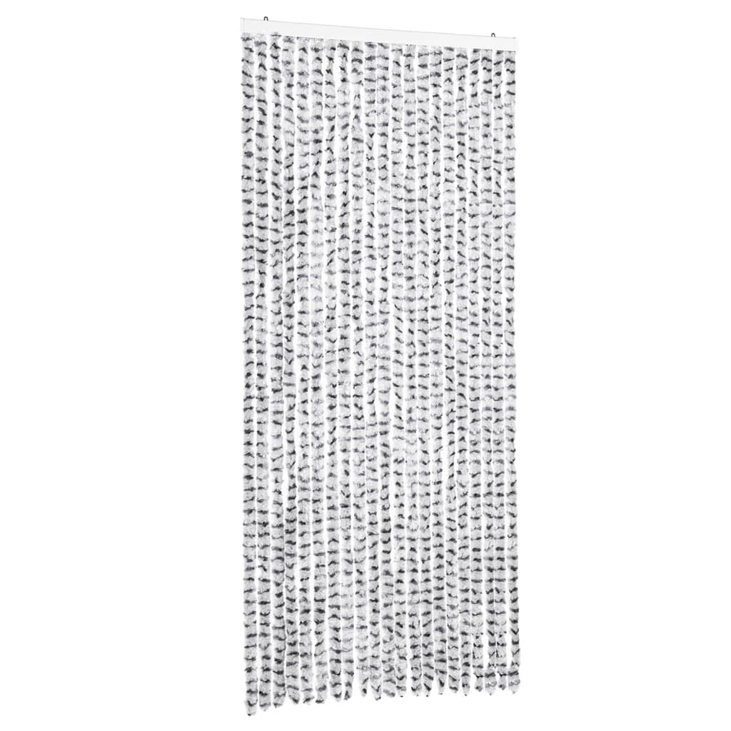 vidaXLPerdea pentru insecte gri deschis și gri închis90x200cm chenille vidaXLPerdea pentru insecte gri deschis și gri închis90x200cm chenille