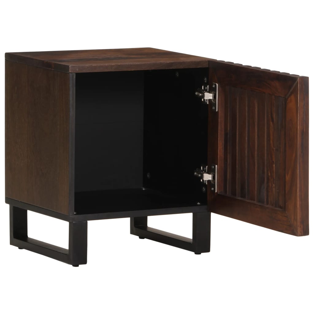 vidaXL Noptiere, 2 buc., 40x34x46 cm, lemn masiv de acacia vidaXL Noptiere, 2 buc., 40x34x46 cm, lemn masiv de acacia