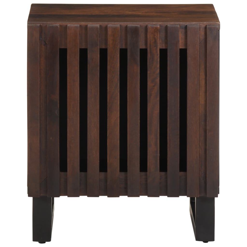 vidaXL Noptiere, 2 buc., 40x34x46 cm, lemn masiv de acacia vidaXL Noptiere, 2 buc., 40x34x46 cm, lemn masiv de acacia