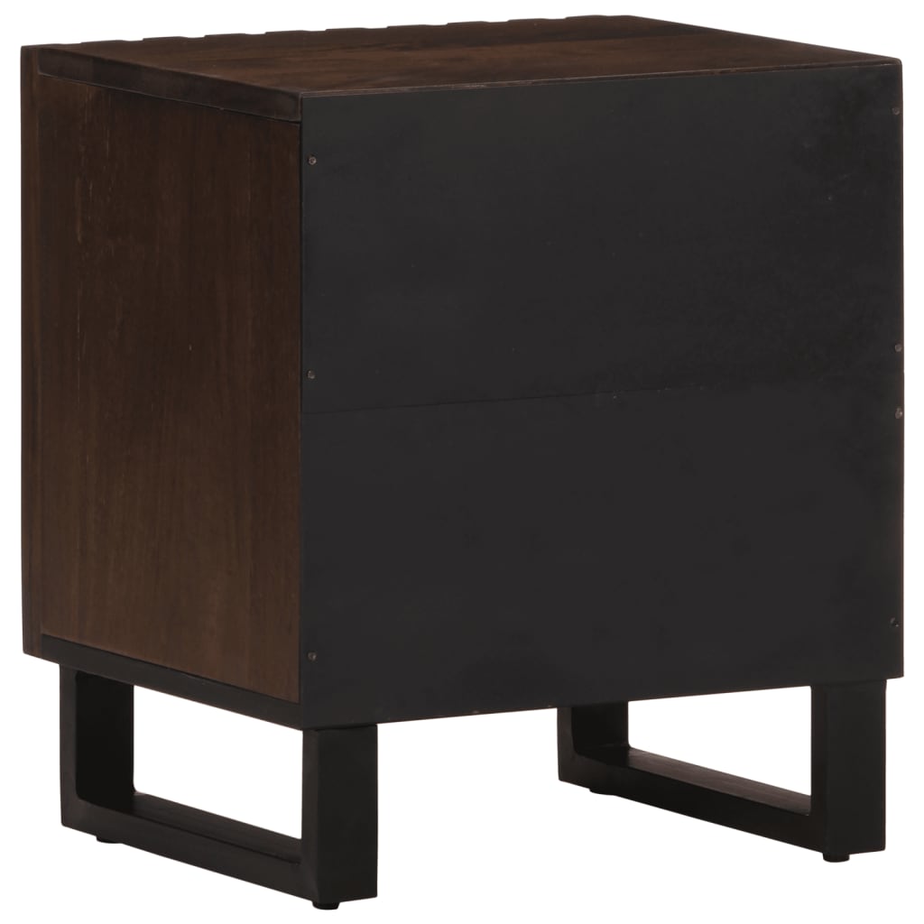 vidaXL Noptiere, 2 buc., 40x34x46 cm, lemn masiv de acacia vidaXL Noptiere, 2 buc., 40x34x46 cm, lemn masiv de acacia