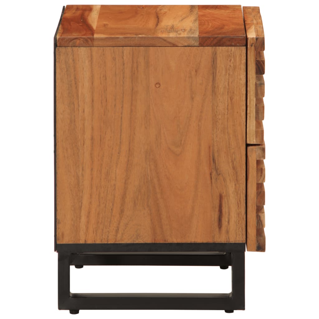 vidaXL Noptieră, 40x34x46 cm, lemn masiv de acacia vidaXL Noptieră, 40x34x46 cm, lemn masiv de acacia