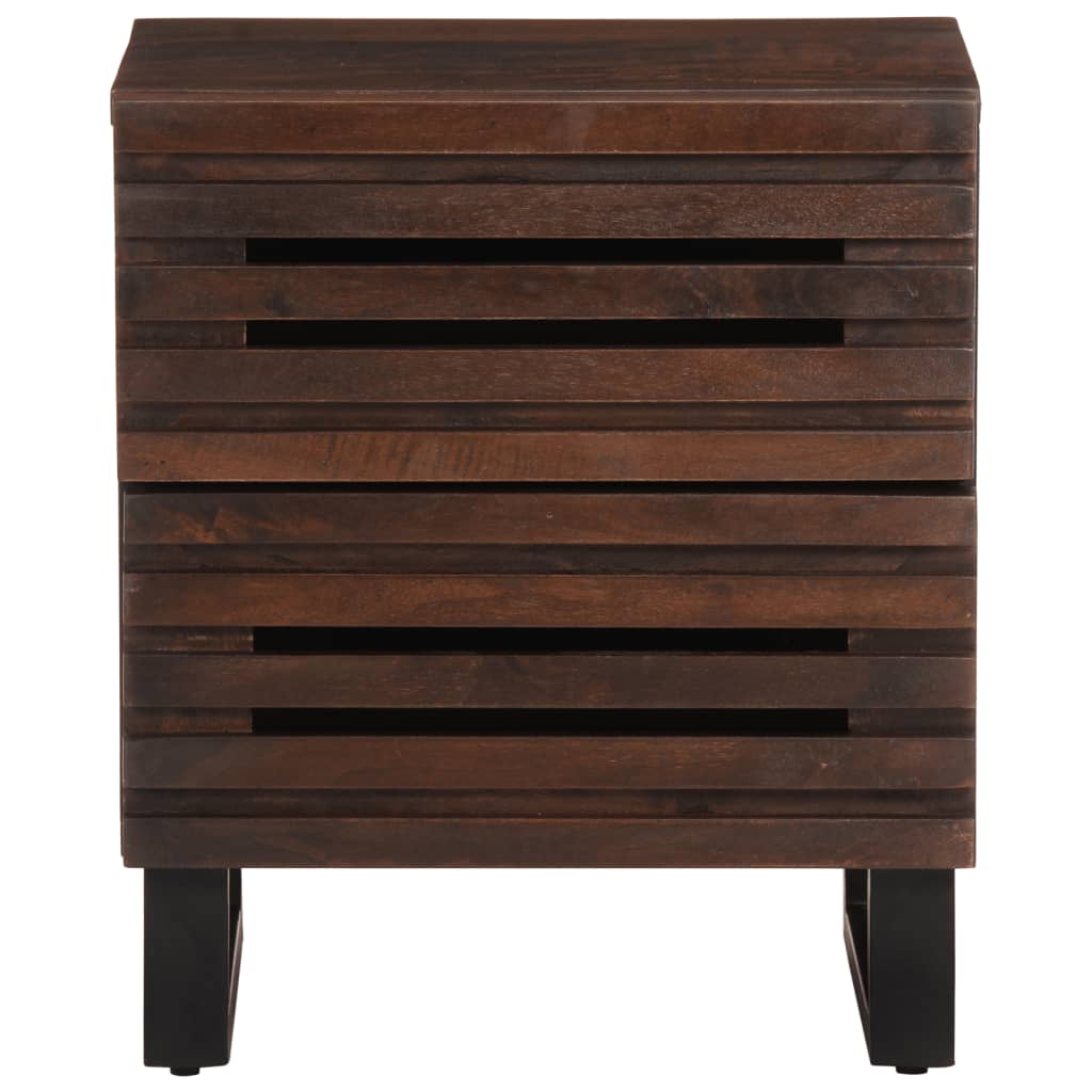 vidaXL Noptiere, 2 buc., 40x34x46 cm, lemn masiv de acacia vidaXL Noptiere, 2 buc., 40x34x46 cm, lemn masiv de acacia