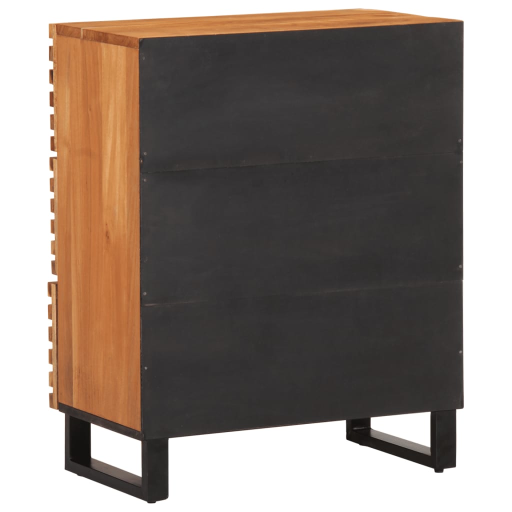 vidaXL Dulap, 60x34x75 cm, lemn masiv de acacia