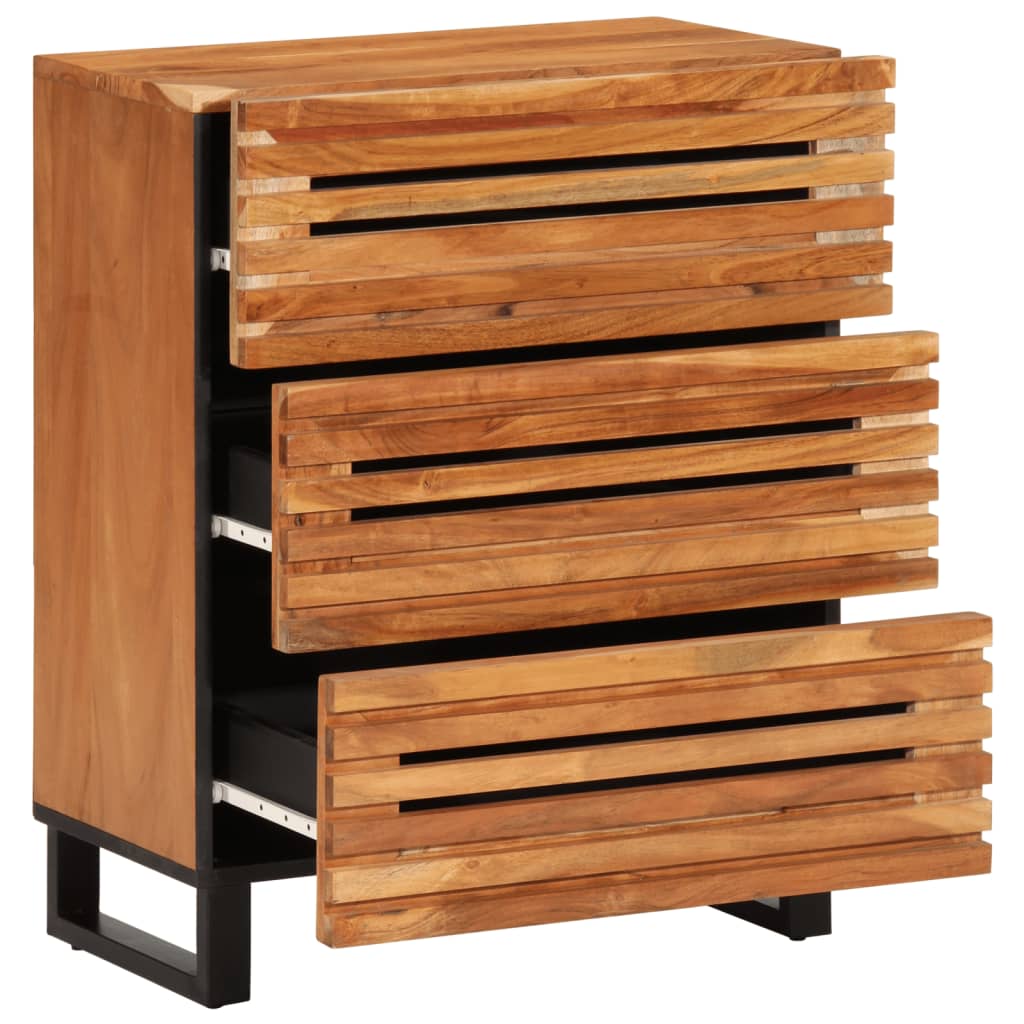 vidaXL Dulap, 60x34x75 cm, lemn masiv de acacia