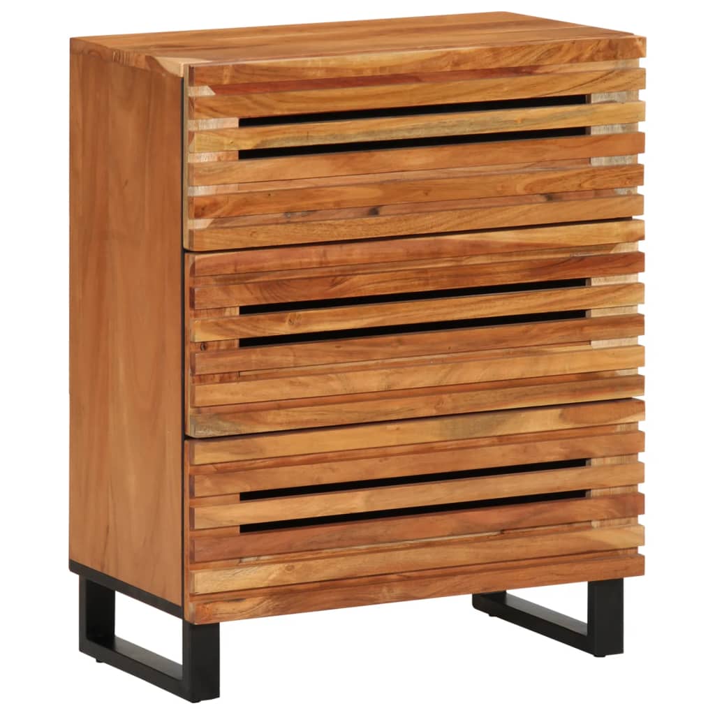 vidaXL Dulap, 60x34x75 cm, lemn masiv de acacia