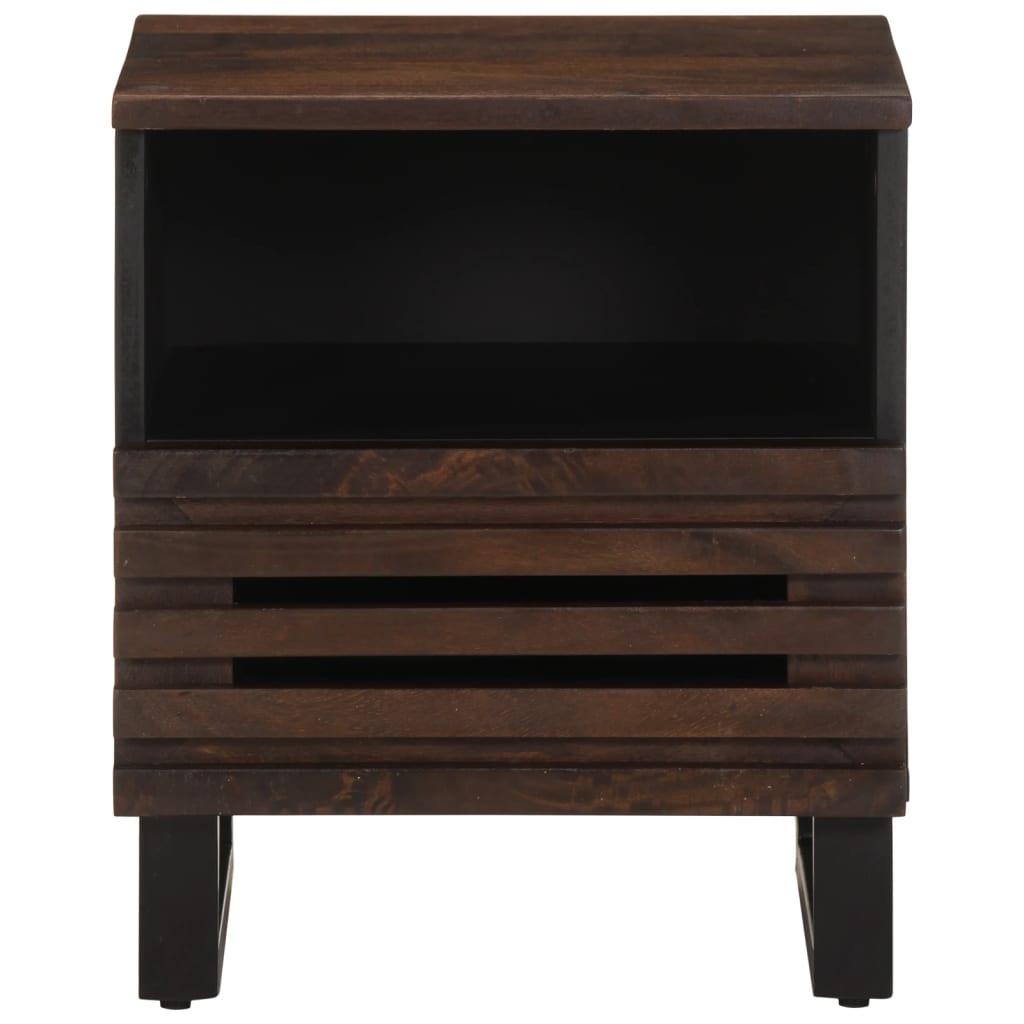 vidaXL Noptiere, 2 buc., 40x34x46 cm, lemn masiv de acacia vidaXL Noptiere, 2 buc., 40x34x46 cm, lemn masiv de acacia