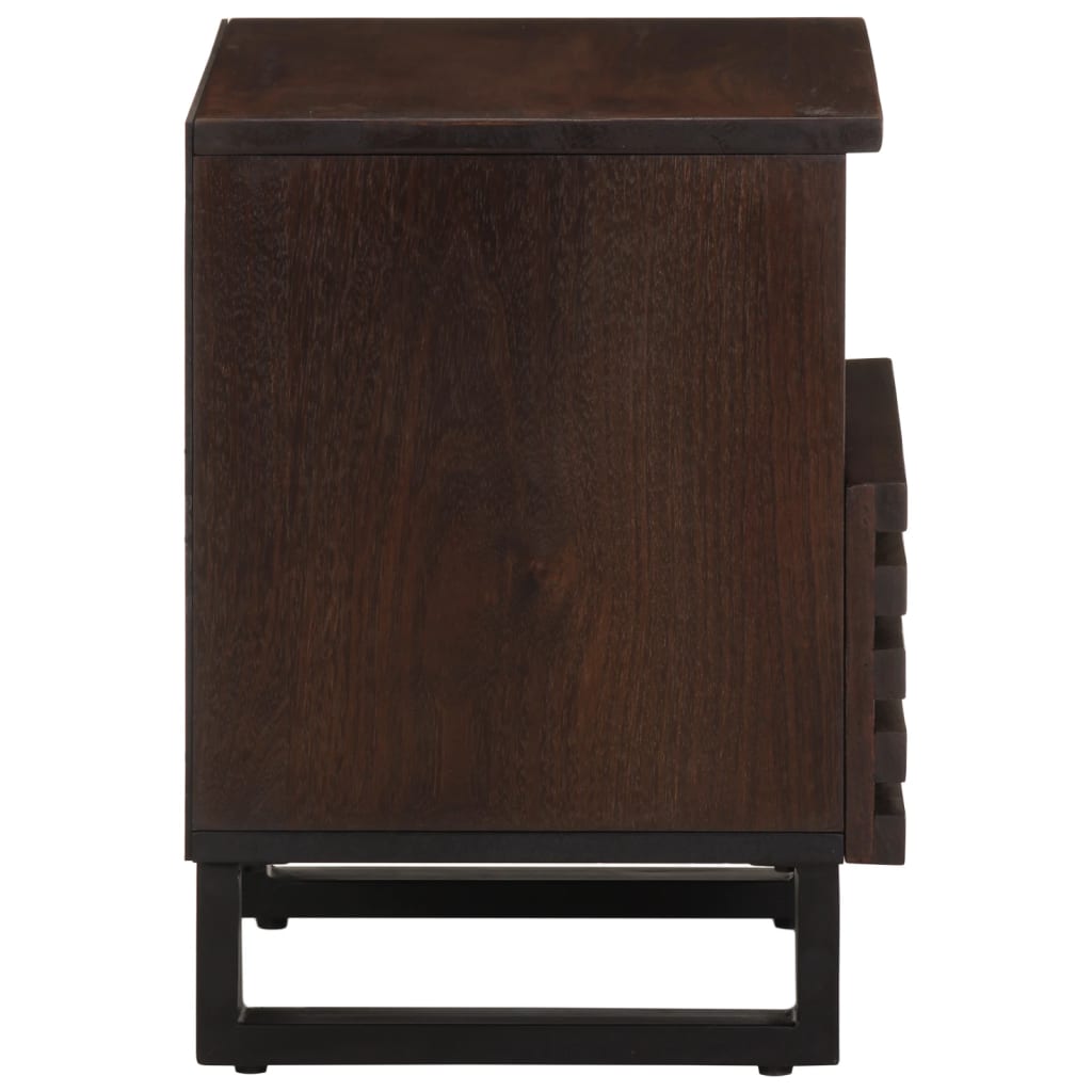 vidaXL Noptiere, 2 buc., 40x34x46 cm, lemn masiv de acacia vidaXL Noptiere, 2 buc., 40x34x46 cm, lemn masiv de acacia