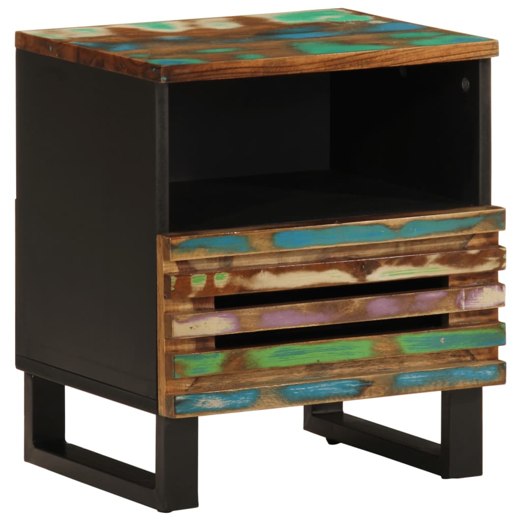 vidaXL Noptiere, 2 buc., 40x34x46 cm, lemn masiv reciclat vidaXL Noptiere, 2 buc., 40x34x46 cm, lemn masiv reciclat