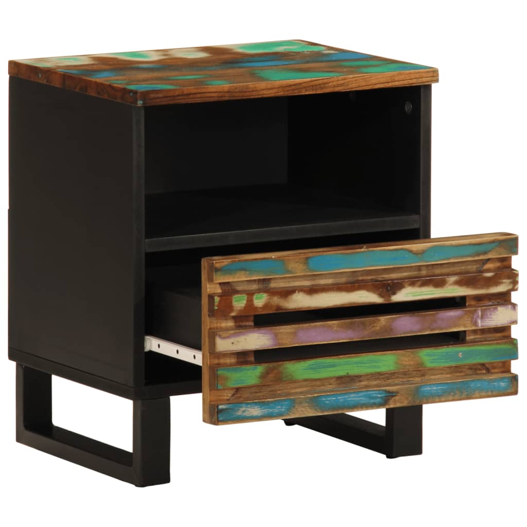 vidaXL Noptiere, 2 buc., 40x34x46 cm, lemn masiv reciclat vidaXL Noptiere, 2 buc., 40x34x46 cm, lemn masiv reciclat