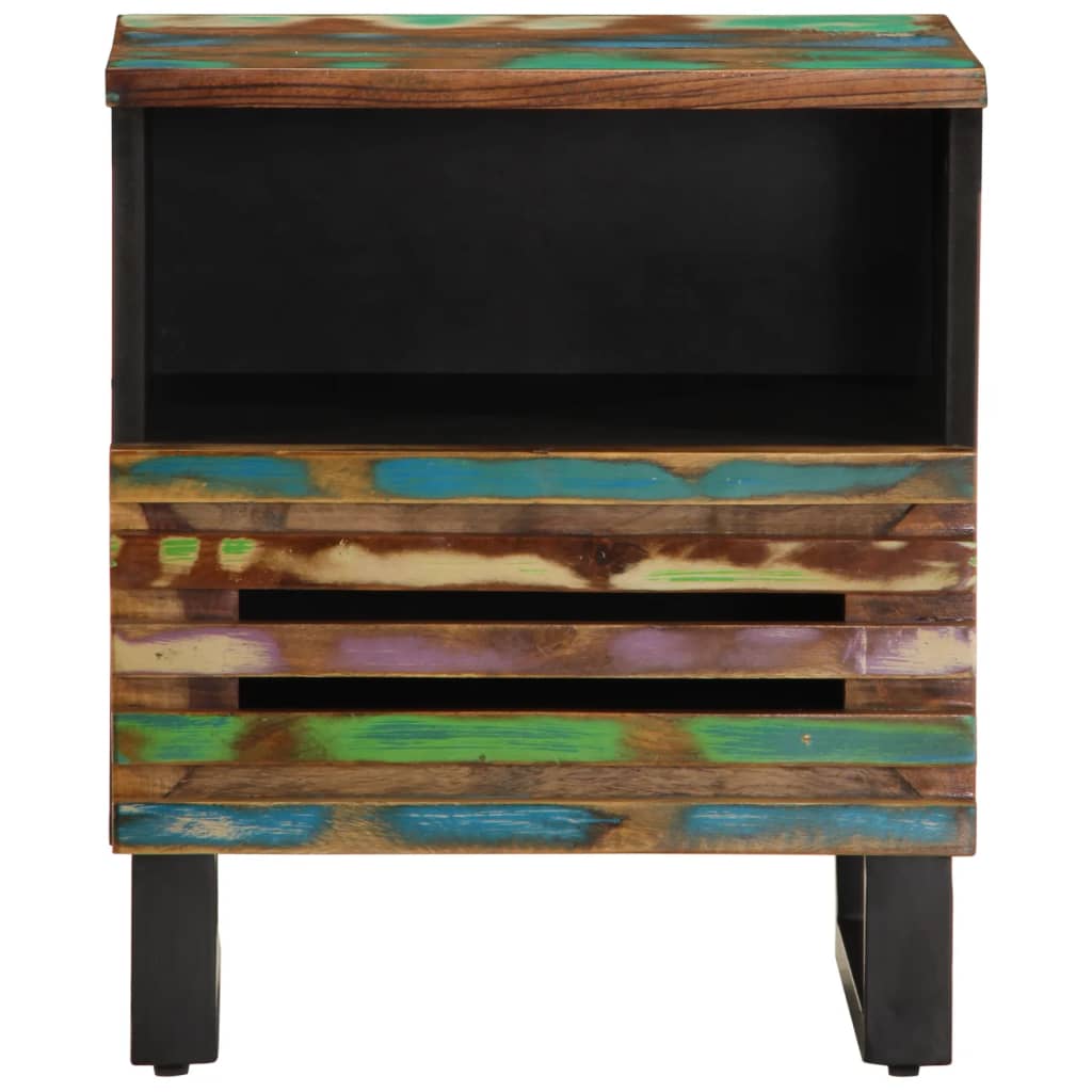 vidaXL Noptiere, 2 buc., 40x34x46 cm, lemn masiv reciclat vidaXL Noptiere, 2 buc., 40x34x46 cm, lemn masiv reciclat