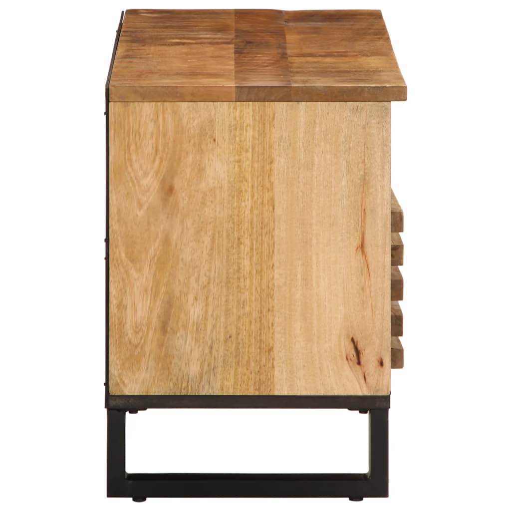 vidaXL Dulap TV, 100x34x46 cm, lemn masiv mango brut