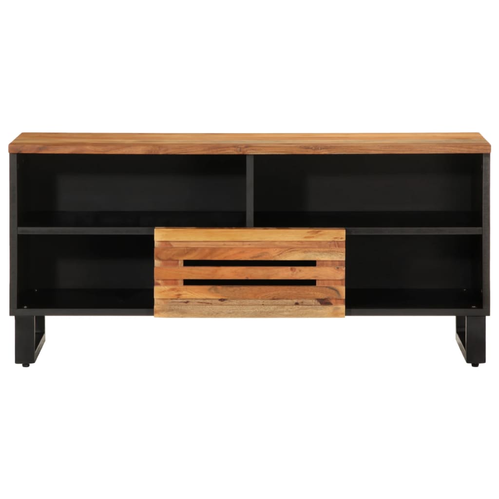 vidaXL Dulap TV, 100x34x46 cm, lemn masiv de acacia