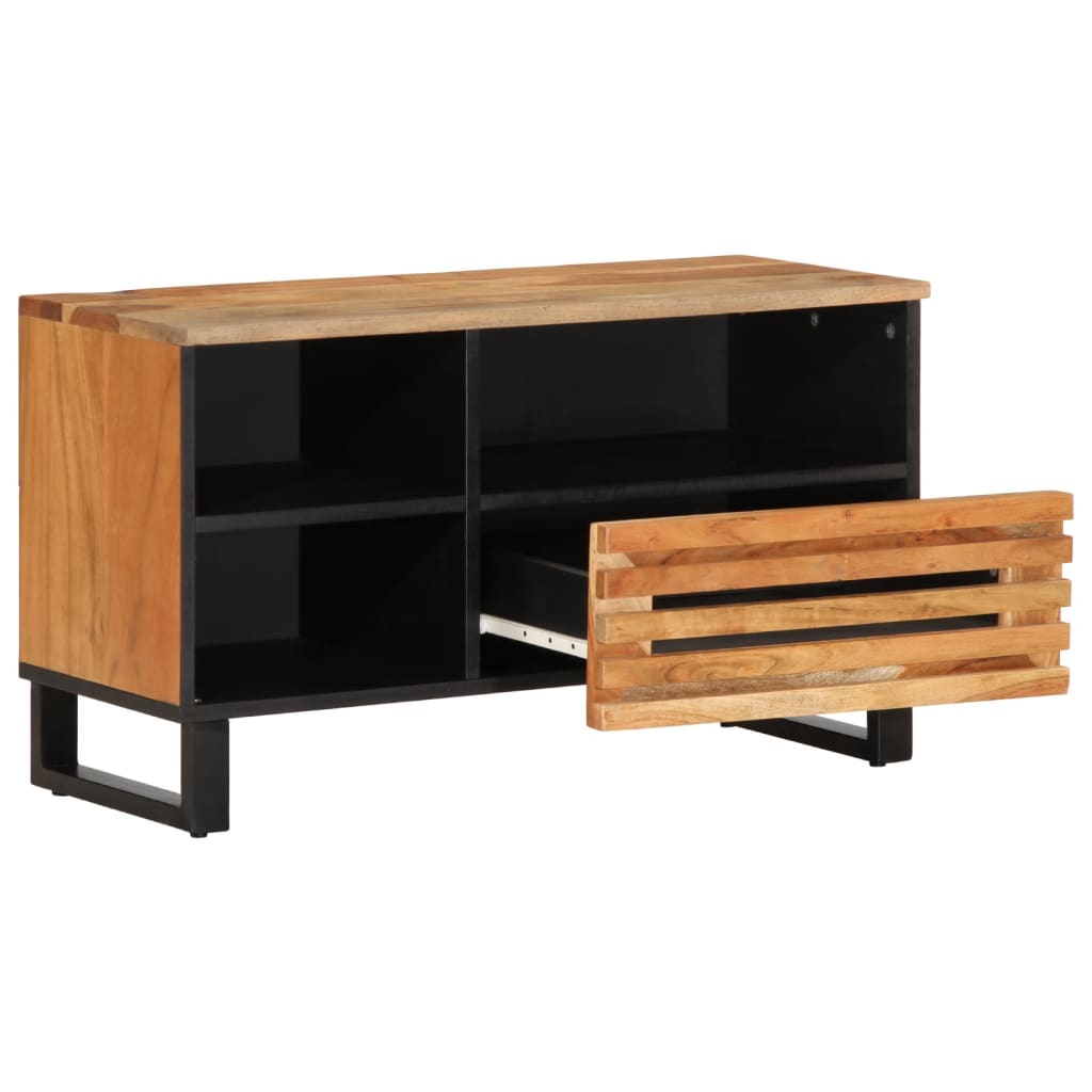 vidaXL Dulap TV, 80x34x46 cm, lemn masiv de acacia