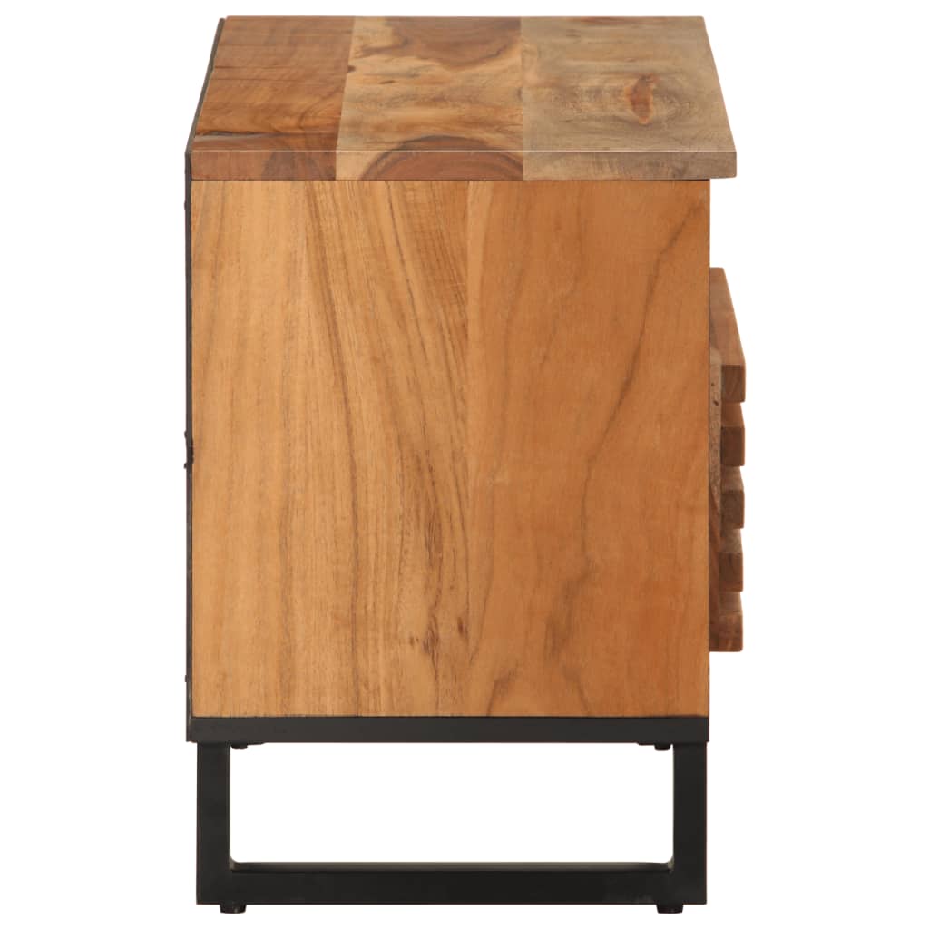 vidaXL Dulap TV, 80x34x46 cm, lemn masiv de acacia