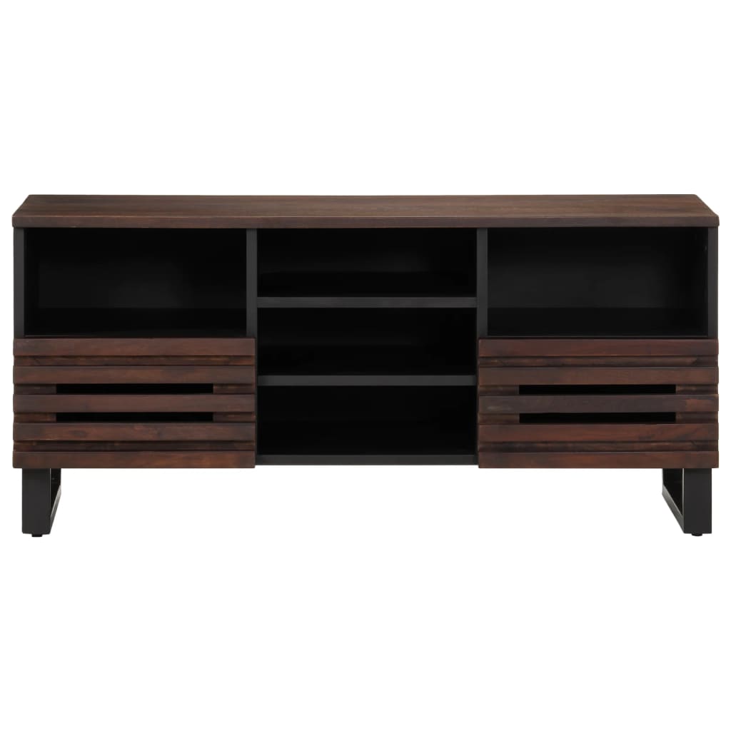 vidaXL Dulap TV, maro, 100x34x46 cm, lemn masiv de mango
