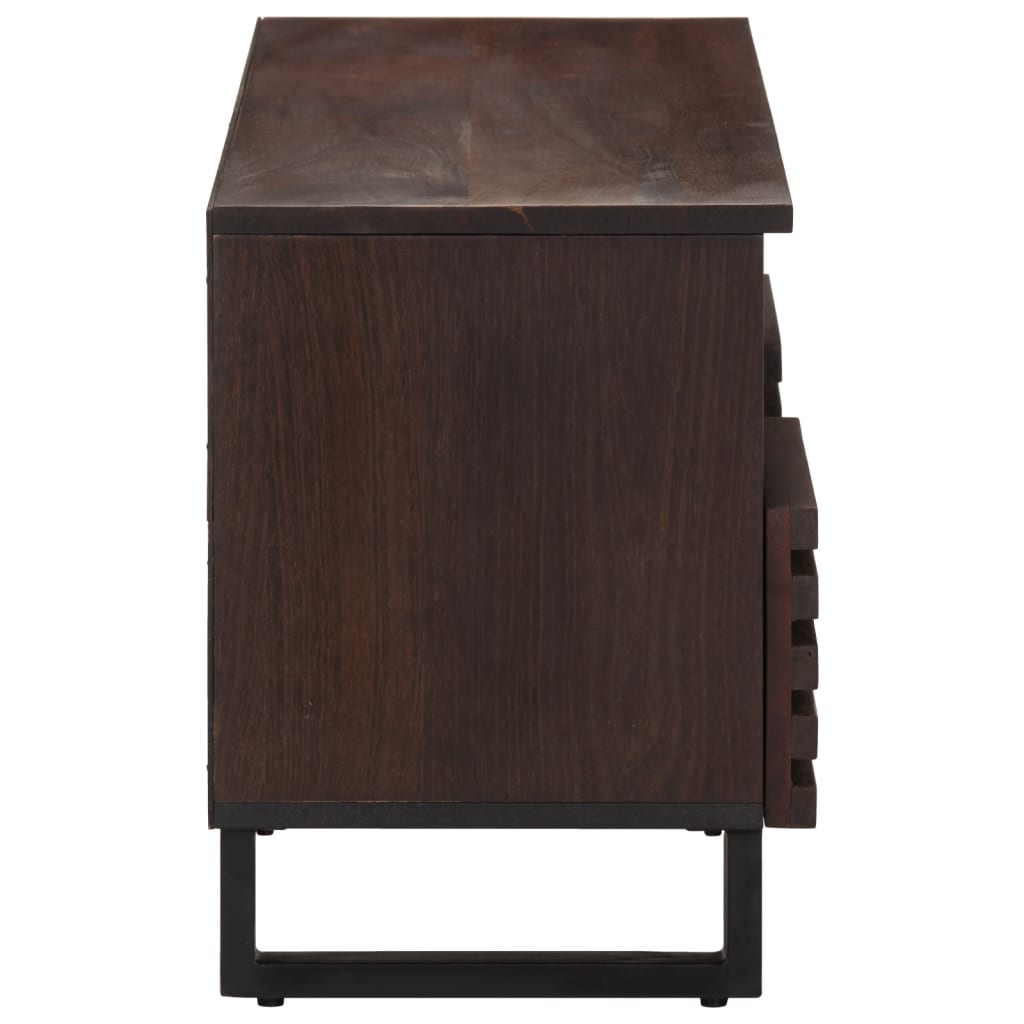vidaXL Dulap TV, maro, 100x34x46 cm, lemn masiv de mango