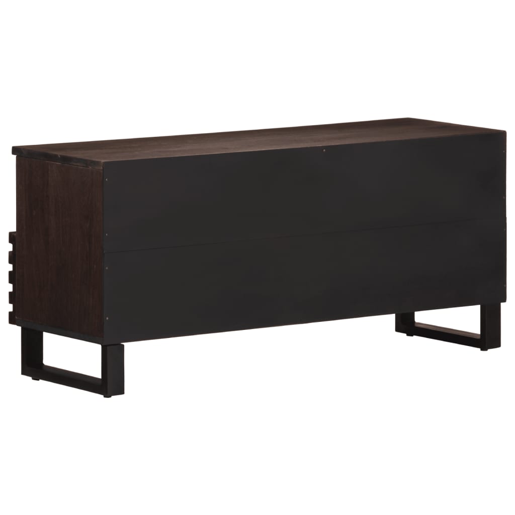 vidaXL Dulap TV, maro, 100x34x46 cm, lemn masiv de mango