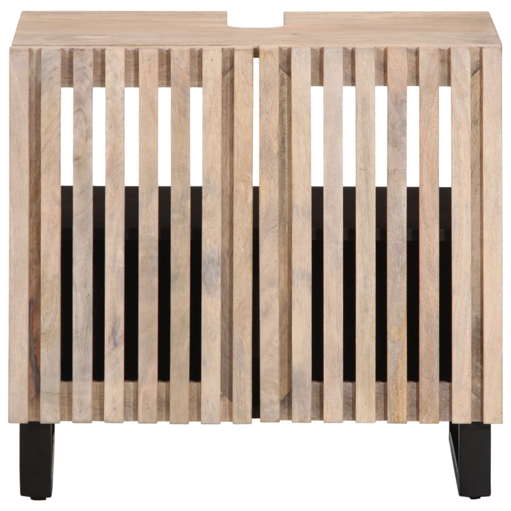 vidaXL Dulap pentru chiuveta de baie, 62x34x58 cm, lemn masiv de mango vidaXL Dulap pentru chiuveta de baie, 62x34x58 cm, lemn masiv de mango
