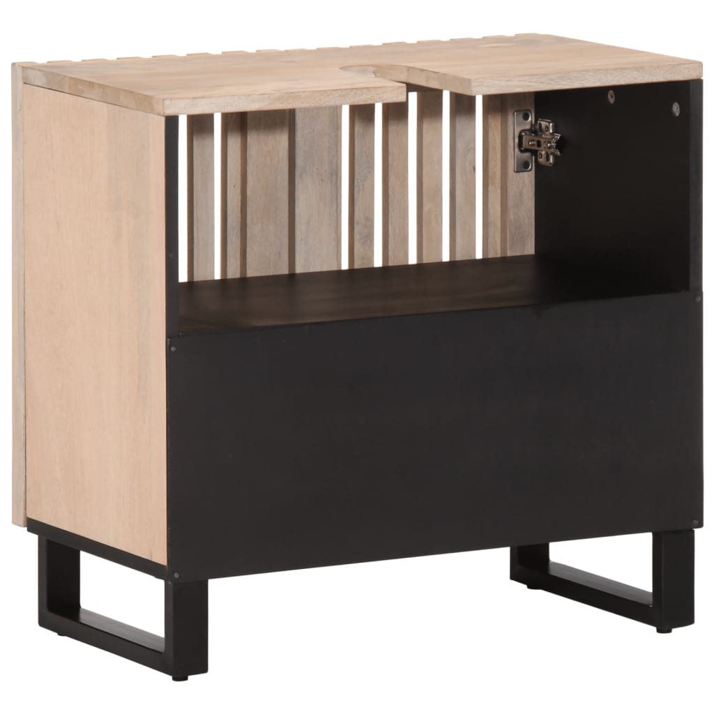 vidaXL Dulap pentru chiuveta de baie, 62x34x58 cm, lemn masiv de mango vidaXL Dulap pentru chiuveta de baie, 62x34x58 cm, lemn masiv de mango
