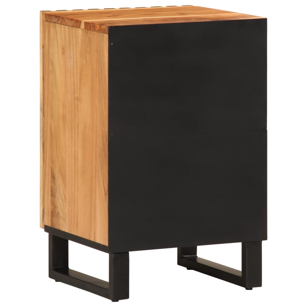 vidaXL Dulap de baie, 38x34x58 cm, lemn masiv de acacia