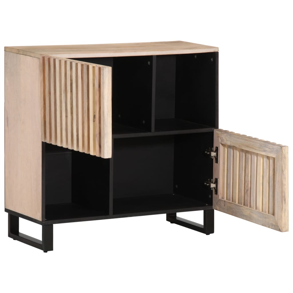 vidaXL Dulap, 80x34x75 cm, lemn masiv de mango vidaXL Dulap, 80x34x75 cm, lemn masiv de mango