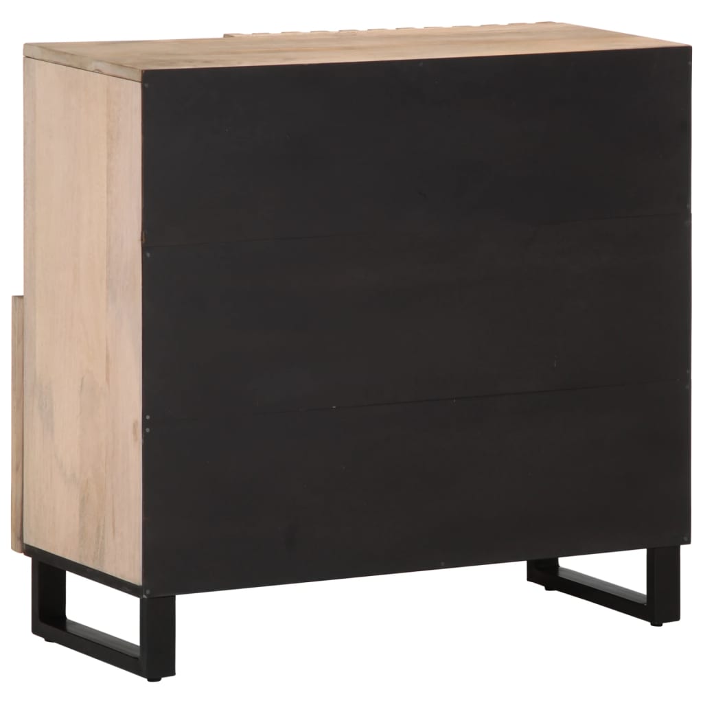 vidaXL Dulap, 80x34x75 cm, lemn masiv de mango vidaXL Dulap, 80x34x75 cm, lemn masiv de mango