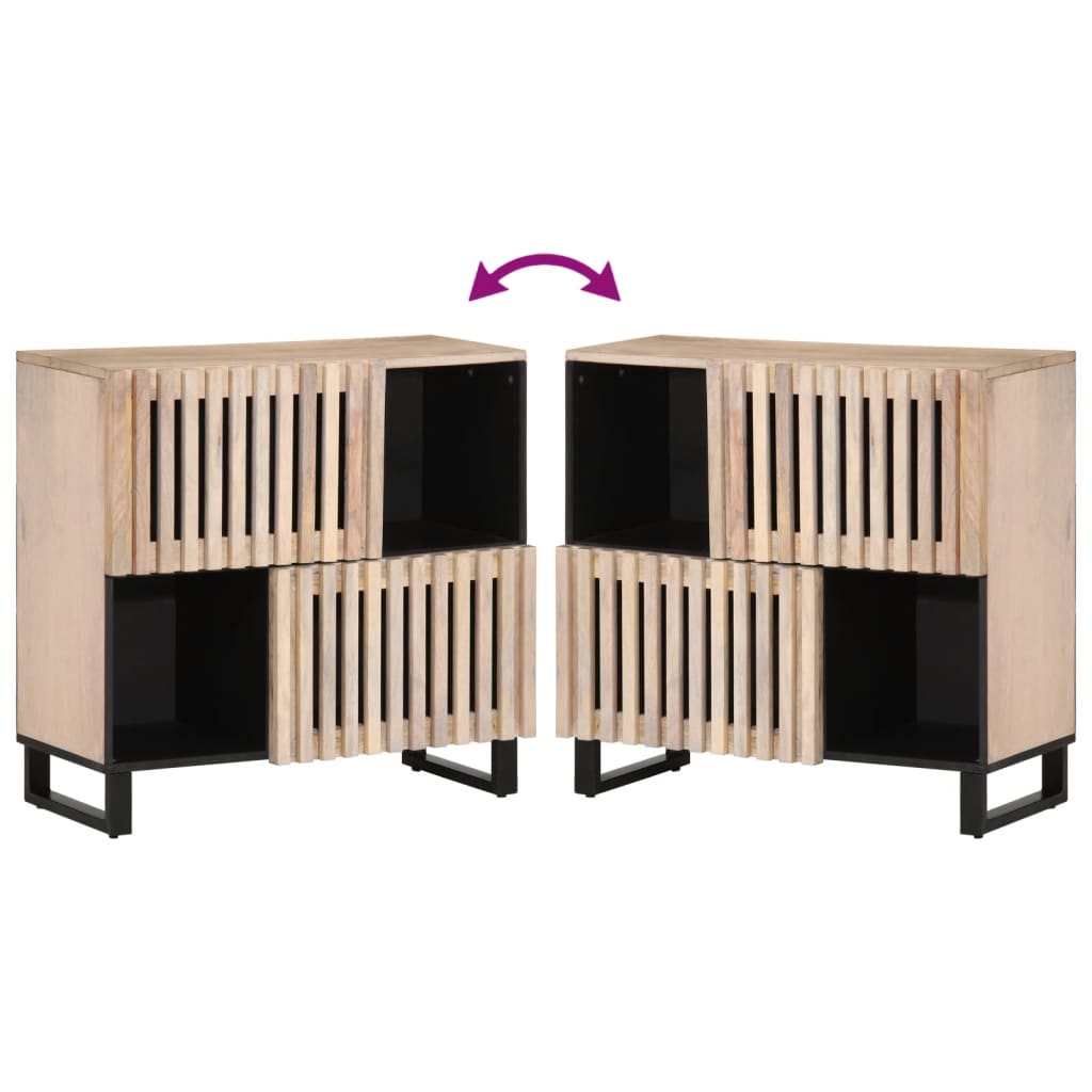 vidaXL Dulap, 80x34x75 cm, lemn masiv de mango vidaXL Dulap, 80x34x75 cm, lemn masiv de mango