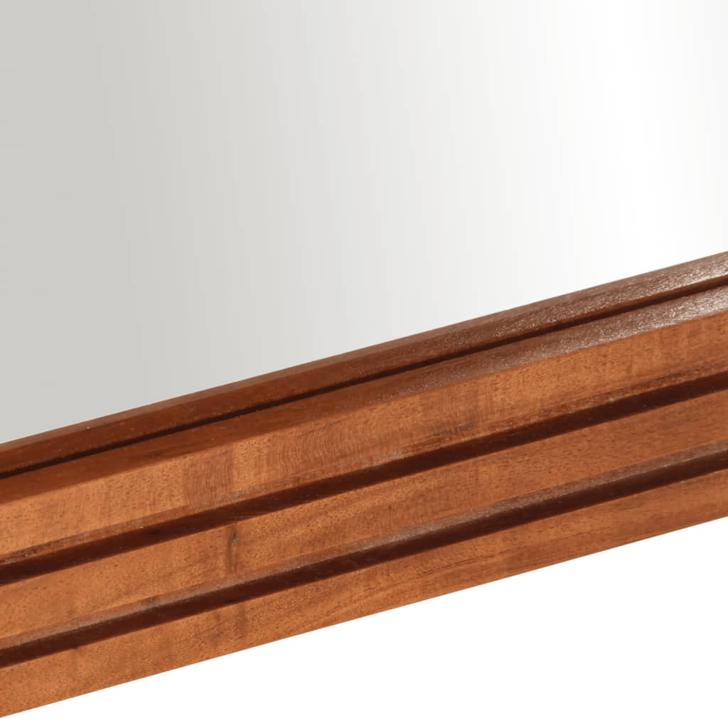 vidaXL Oglindă de baie, 50x70 cm, lemn masiv de acacia și sticlă