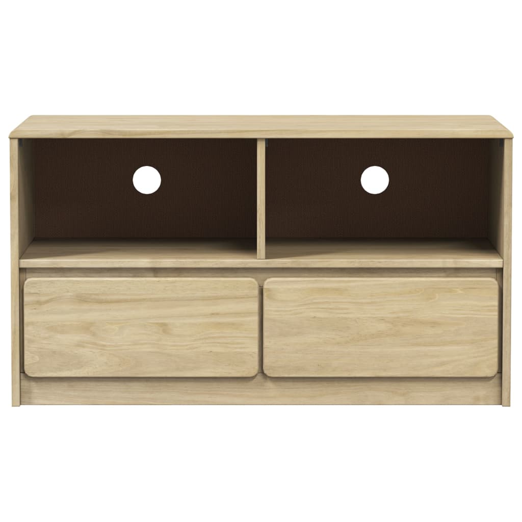 vidaXL Dulap TV "SAUDA", stejar, 99x43x55 cm, lemn masiv de pin