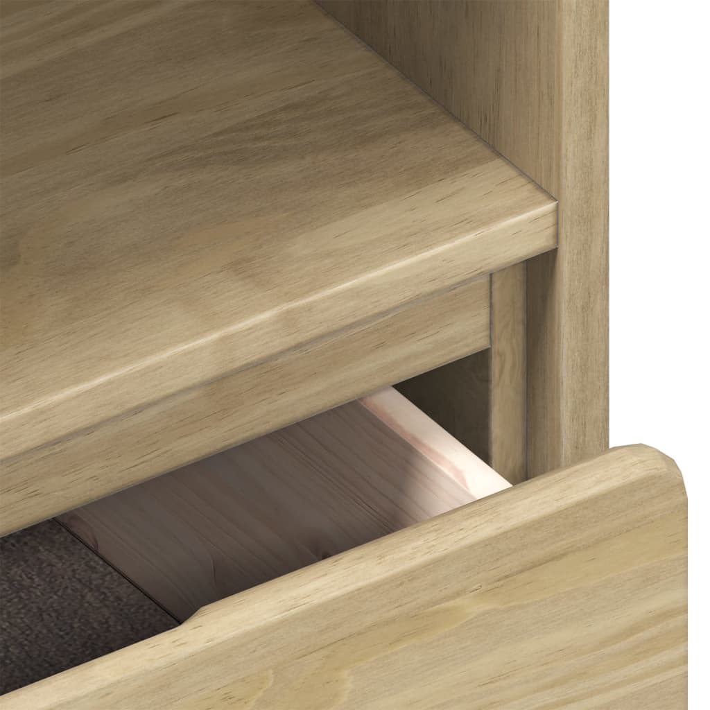 vidaXL Dulap TV "SAUDA", stejar, 99x43x55 cm, lemn masiv de pin