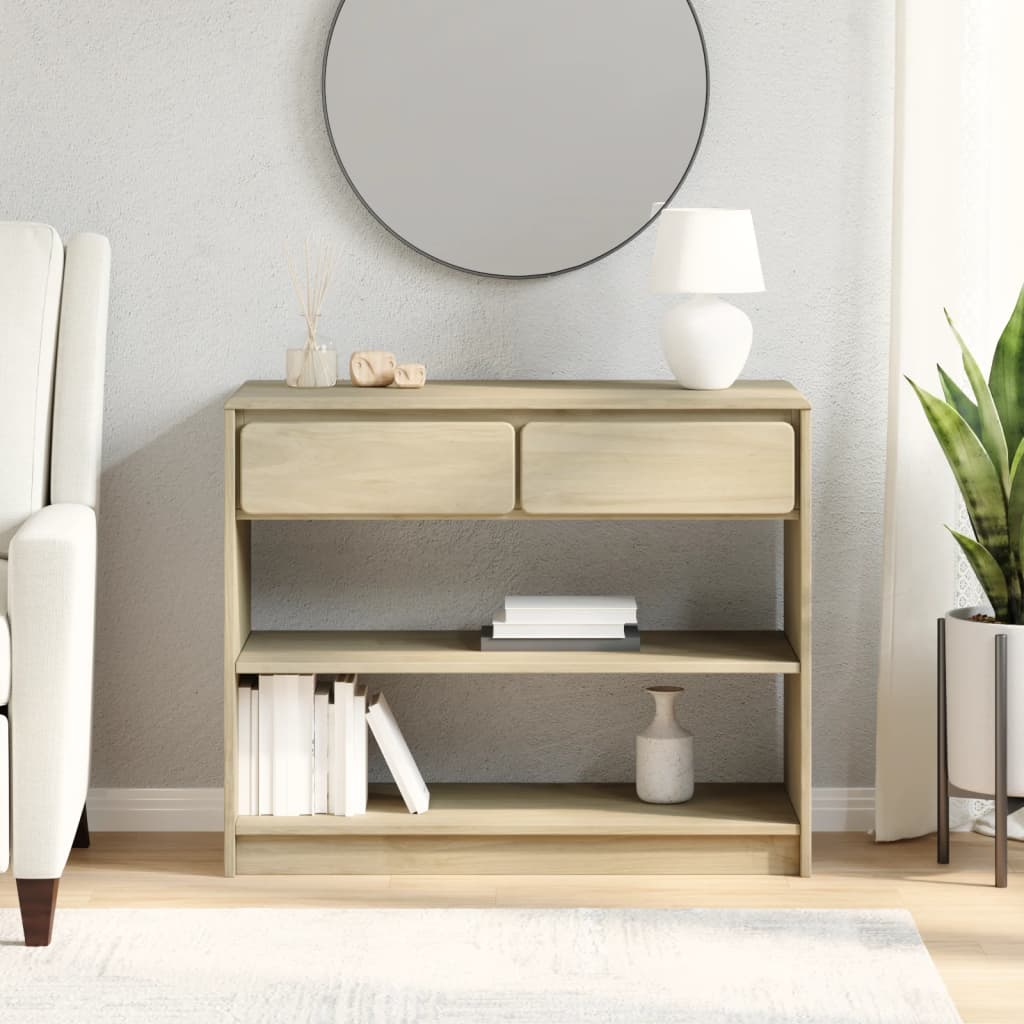 vidaXL Măsuță consolă "SAUDA", stejar, 89,5x36,5x73 cm, lemn masiv pin vidaXL Măsuță consolă "SAUDA", stejar, 89,5x36,5x73 cm, lemn masiv pin