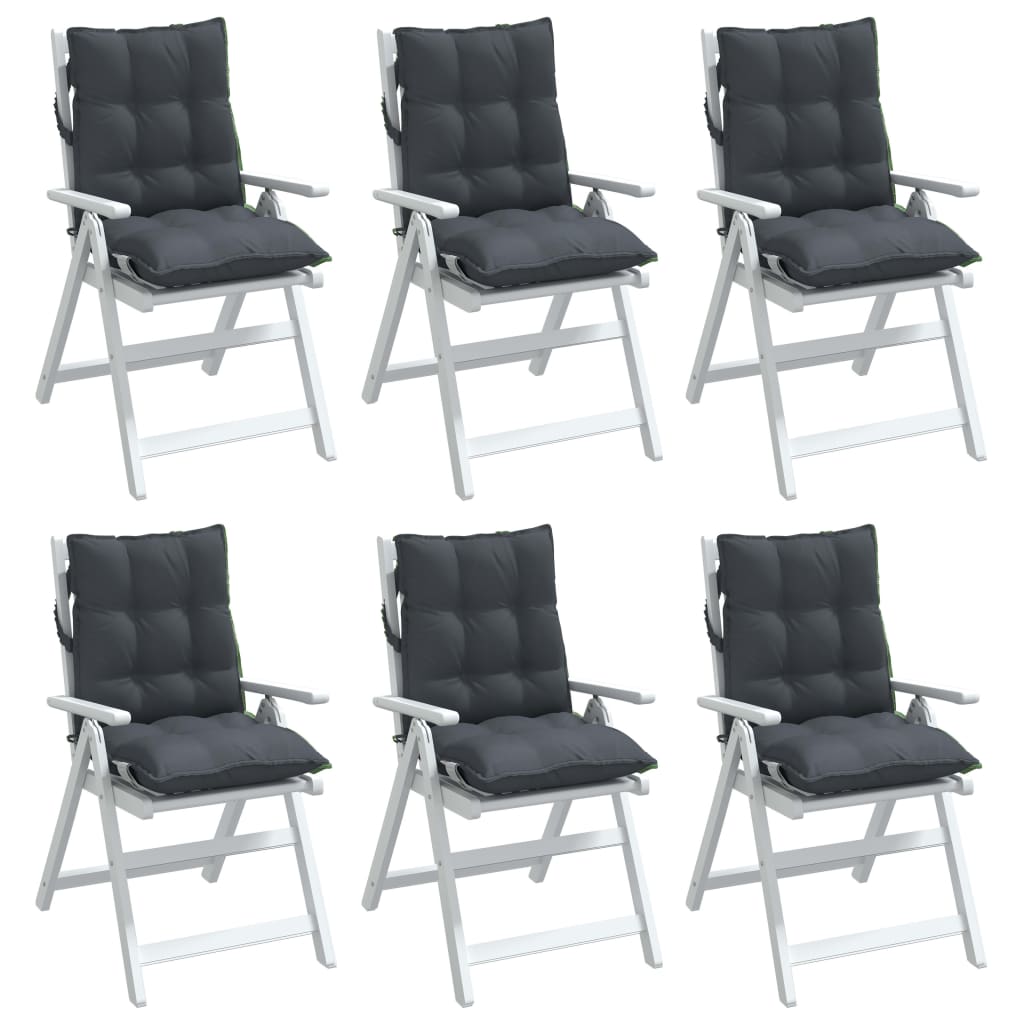 vidaXL Perne scaun cu spătar mic, 6 buc., antracit, textil oxford
