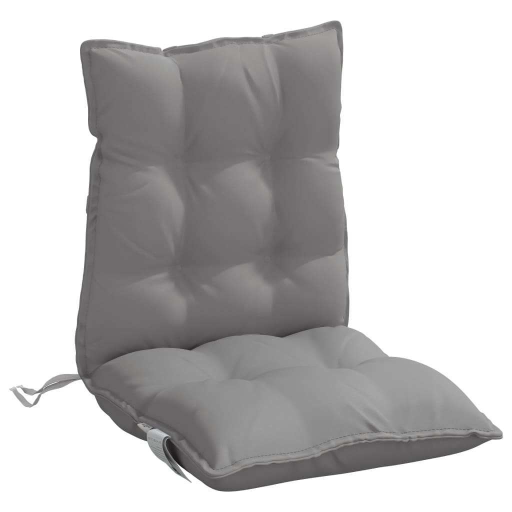 vidaXL Perne scaun cu spătar mic, 4 buc., gri, textil oxford vidaXL Perne scaun cu spătar mic, 4 buc., gri, textil oxford