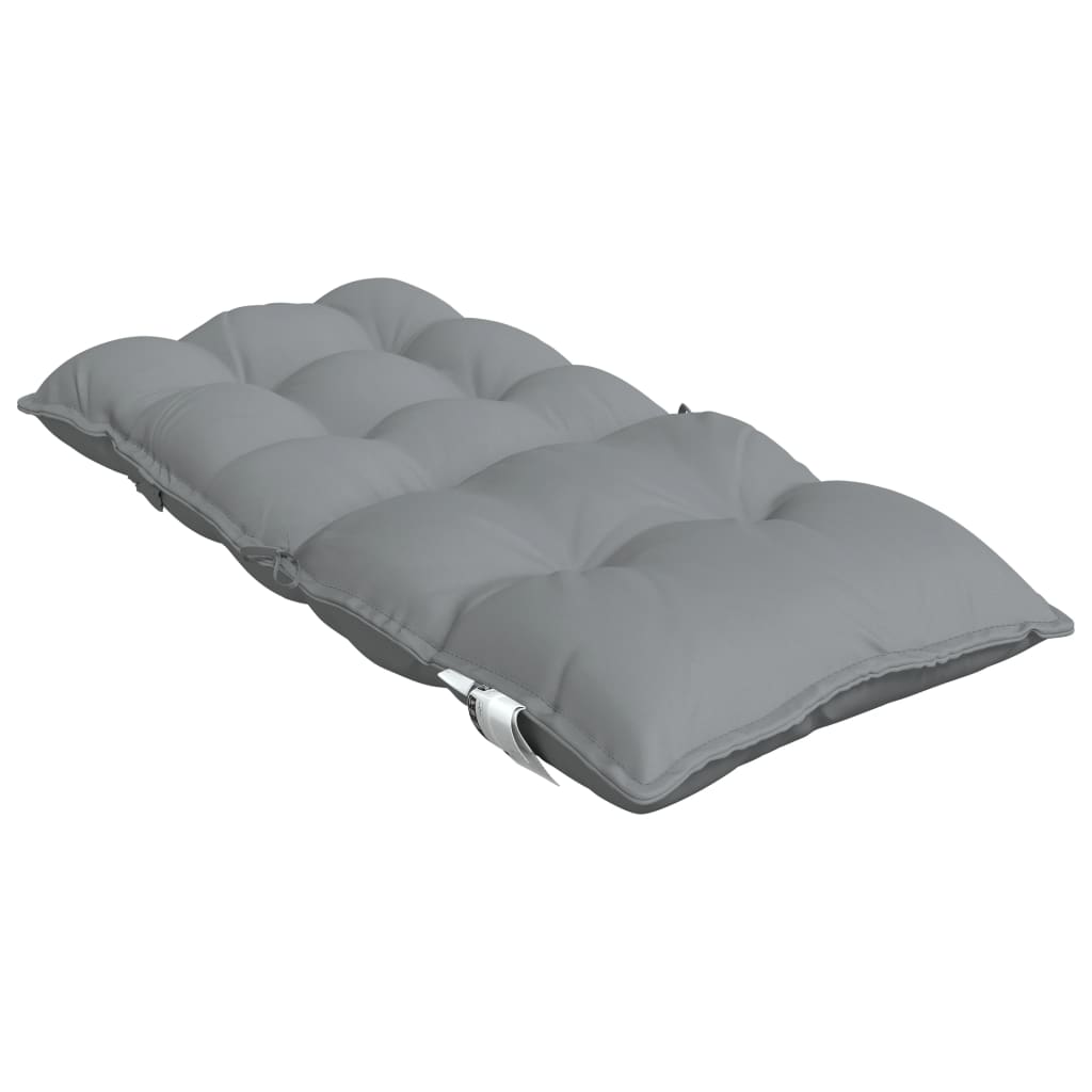 vidaXL Perne scaun cu spătar mic, 4 buc., gri, textil oxford vidaXL Perne scaun cu spătar mic, 4 buc., gri, textil oxford