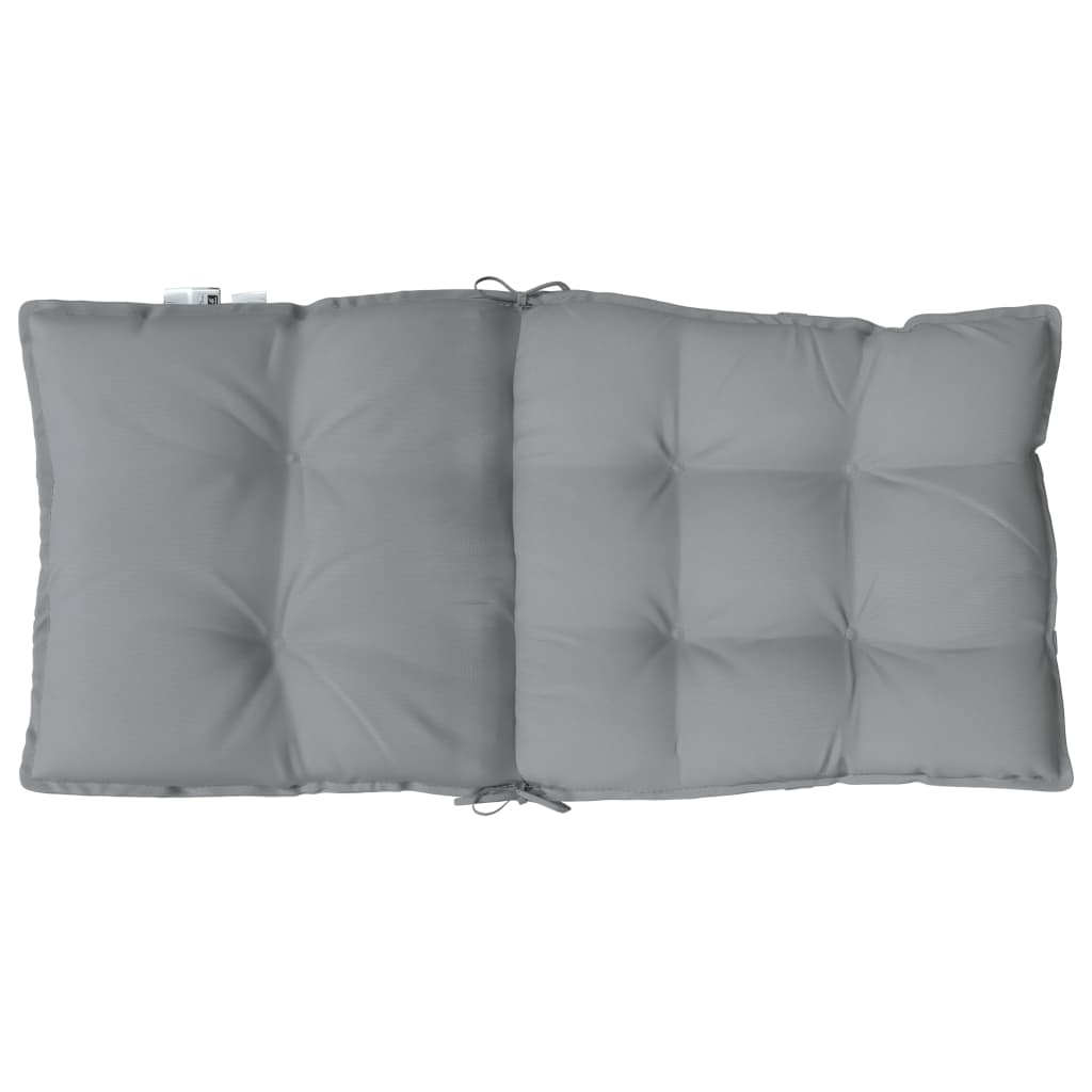 vidaXL Perne scaun cu spătar mic, 4 buc., gri, textil oxford vidaXL Perne scaun cu spătar mic, 4 buc., gri, textil oxford