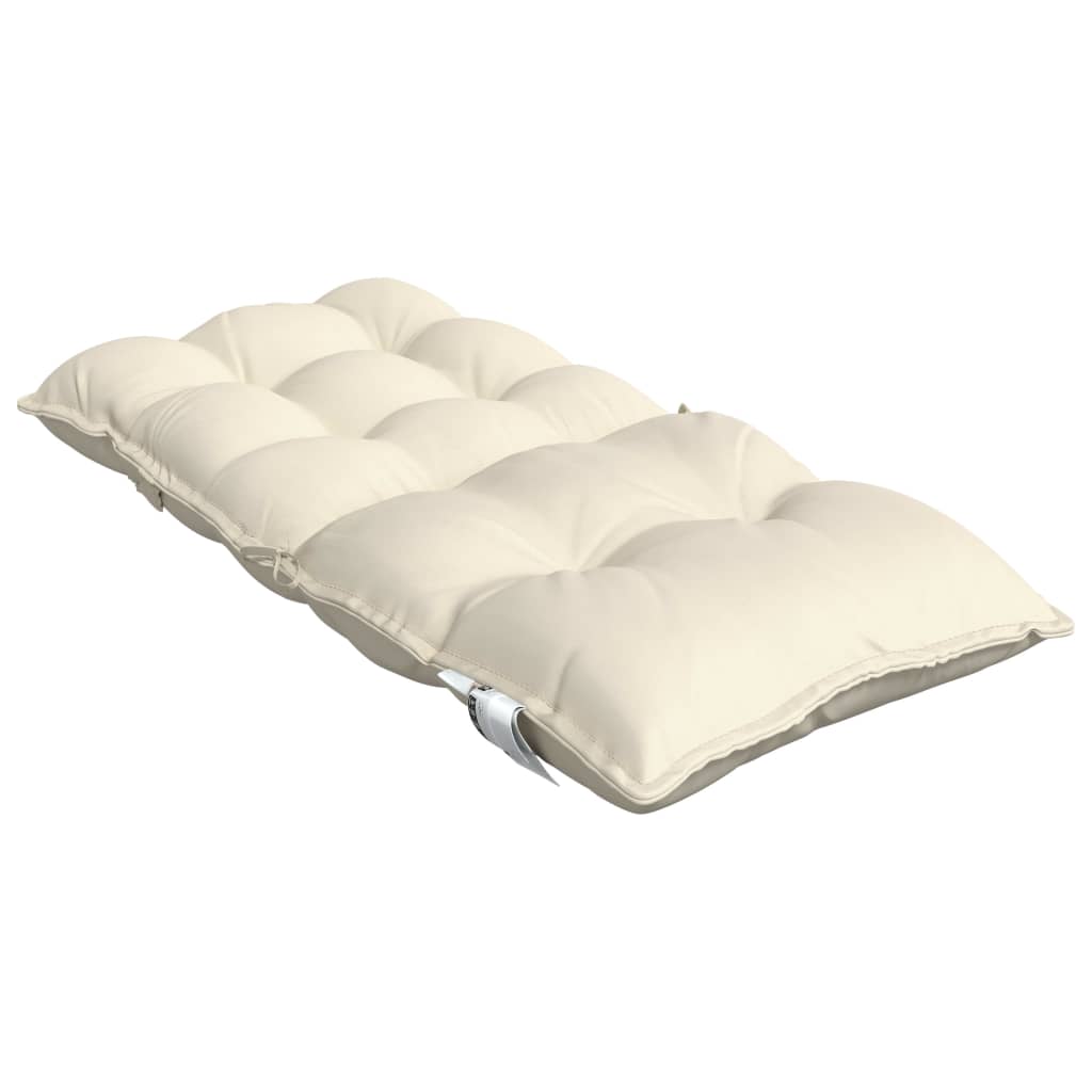 vidaXL Perne scaun cu spătar mic, 2 buc., crem, textil oxford vidaXL Perne scaun cu spătar mic, 2 buc., crem, textil oxford