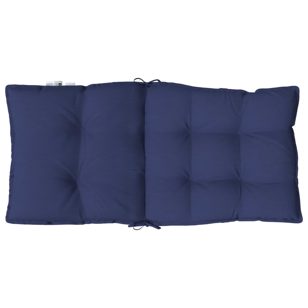 vidaXL Perne scaune cu spătar jos, 2 buc., bleumarin, textil oxford vidaXL Perne scaune cu spătar jos, 2 buc., bleumarin, textil oxford