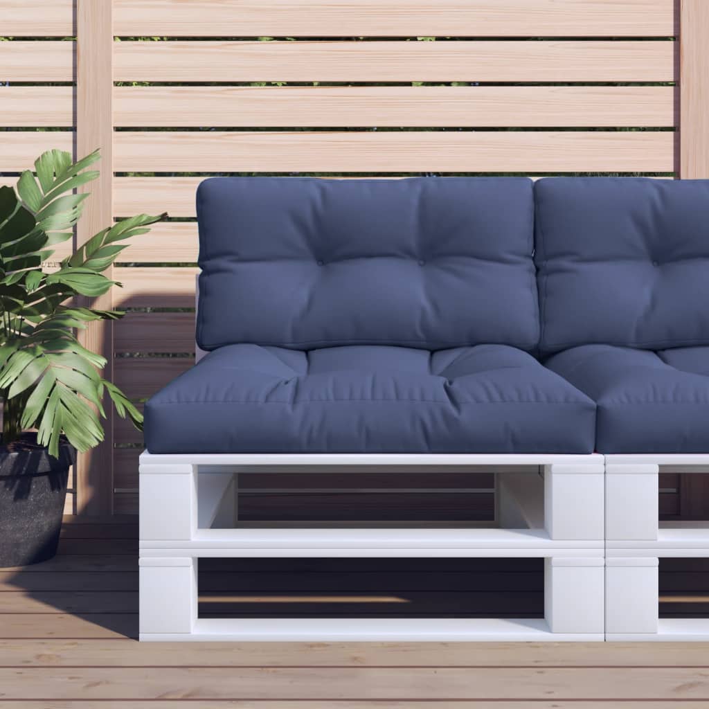 vidaXL Pernă de paleți, bleumarin, 120x40x12 cm, material textil vidaXL Pernă de paleți, bleumarin, 120x40x12 cm, material textil
