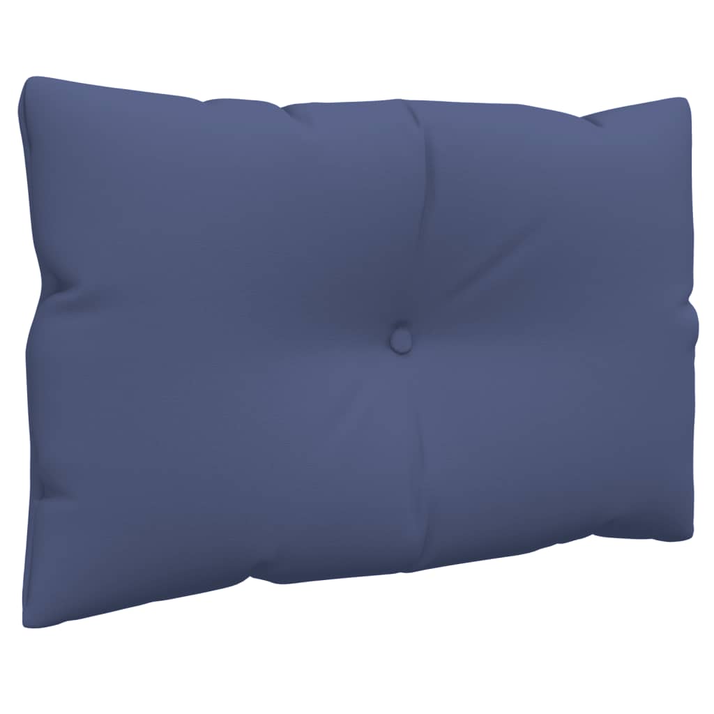 vidaXL Set pernă de paleți, bleumarin, 60x38x13 cm, material textil
