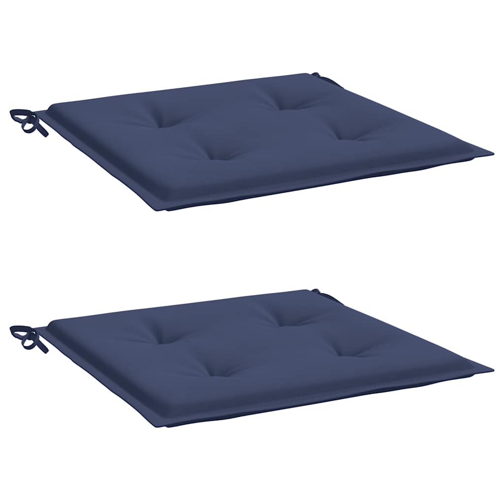 vidaXL Perne pentru paleți 2 buc. bleumarin, 40x40x4 cm, textil Oxford