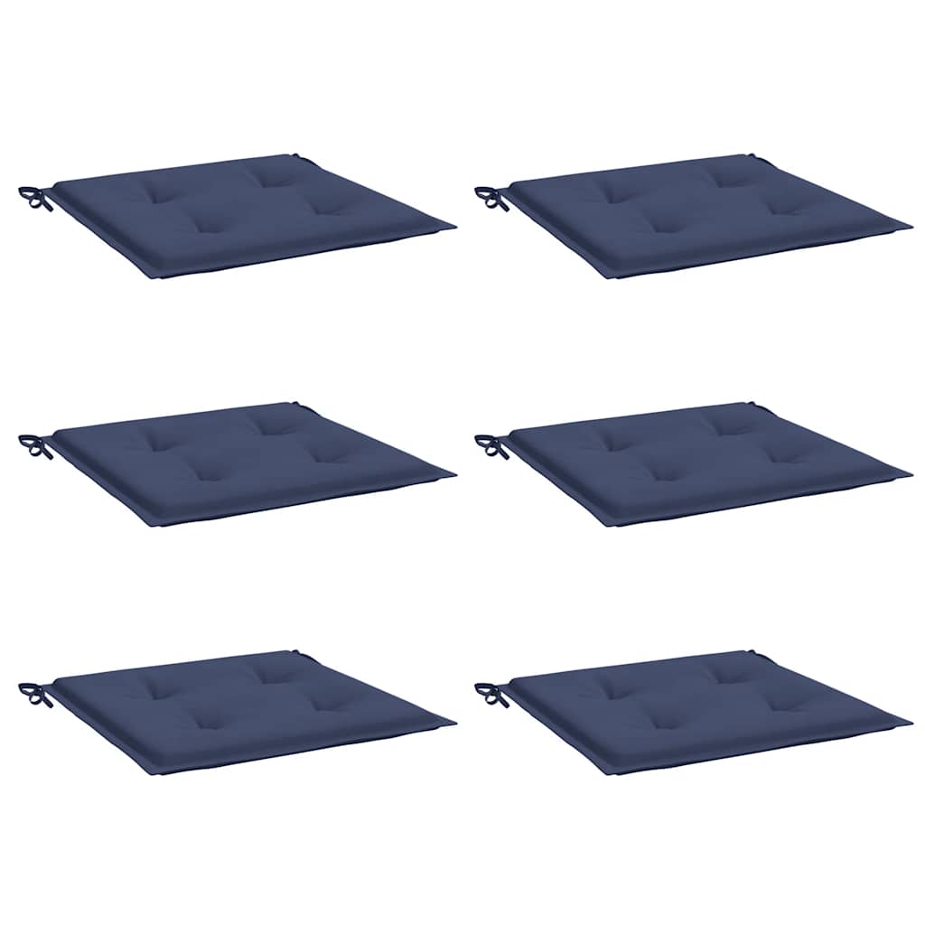vidaXL Perne pentru paleți 6 buc. bleumarin, 50x50x4 cm, textil Oxford