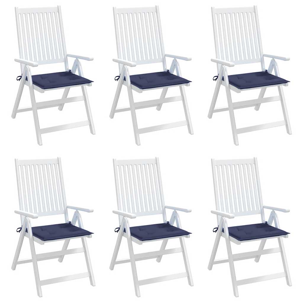 vidaXL Perne pentru paleți 6 buc. bleumarin, 50x50x4 cm, textil Oxford