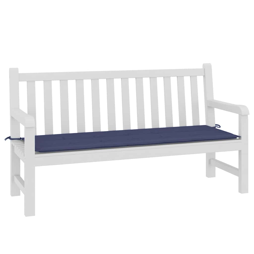 vidaXL Pernă de bancă de grădină bleumarin, 150x50x4 cm, textil Oxford