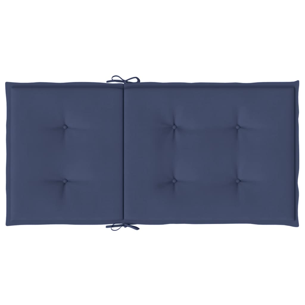 vidaXL Perne pentru scaune cu spătar jos, 4 buc., bleumarin, textil