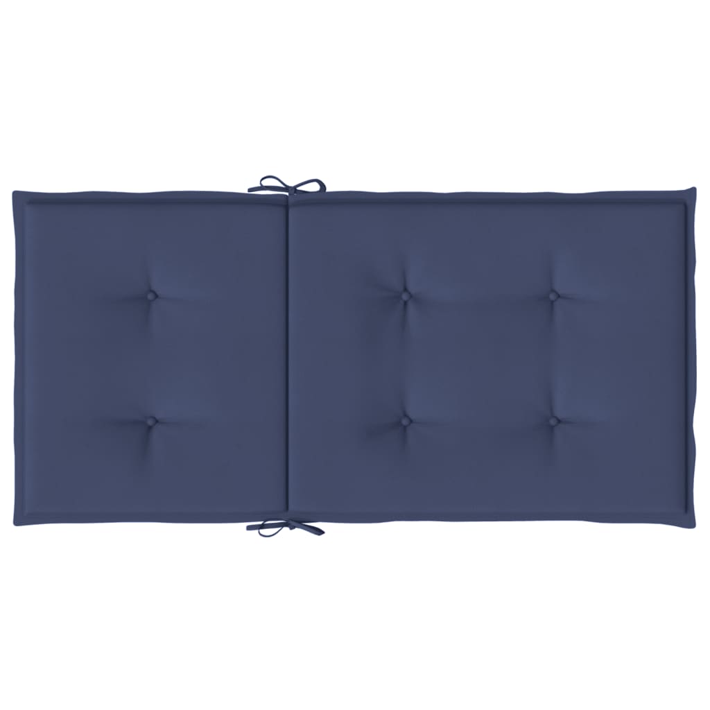 vidaXL Perne pentru scaune cu spătar jos, 6 buc., bleumarin, textil